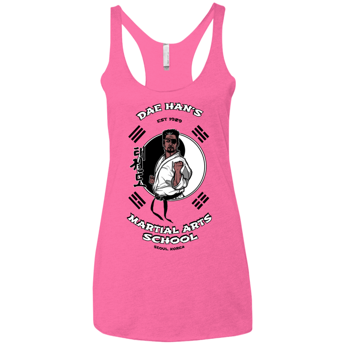 T-Shirts Vintage Pink / X-Small Dae Hans Martial Arts Women's Triblend Racerback Tank