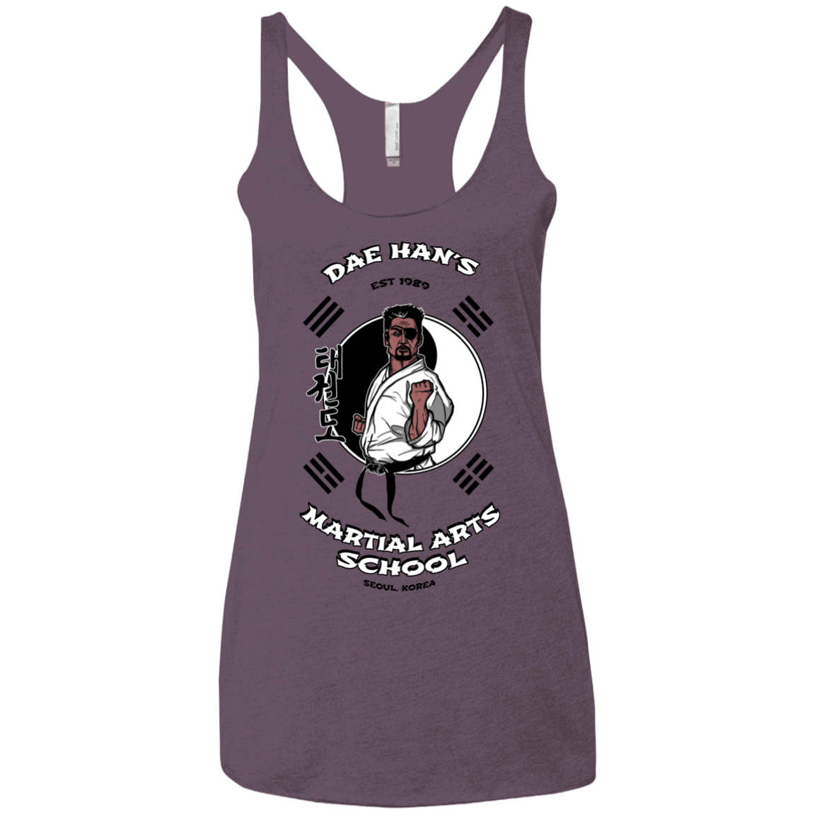 T-Shirts Vintage Purple / X-Small Dae Hans Martial Arts Women's Triblend Racerback Tank