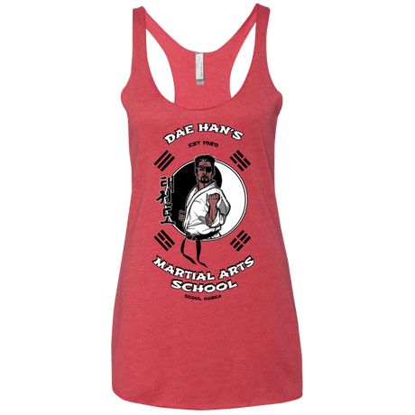 T-Shirts Vintage Red / X-Small Dae Hans Martial Arts Women's Triblend Racerback Tank