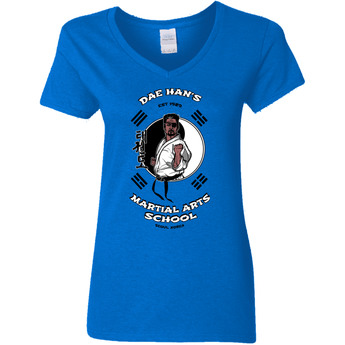 T-Shirts Royal / S Dae Hans Martial Arts Women's V-Neck T-Shirt