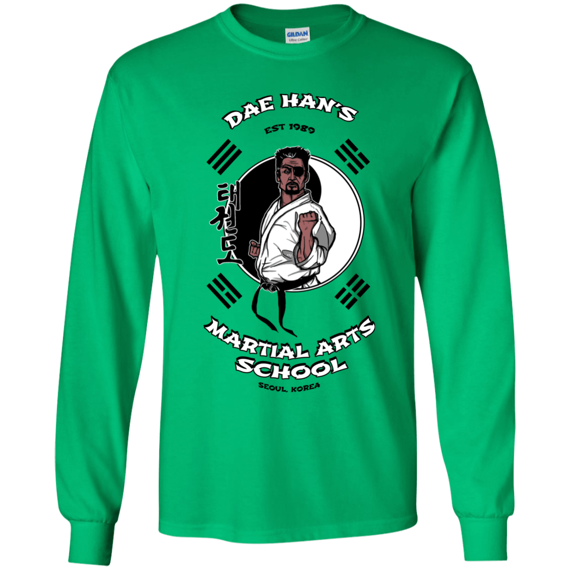T-Shirts Irish Green / YS Dae Hans Martial Arts Youth Long Sleeve T-Shirt
