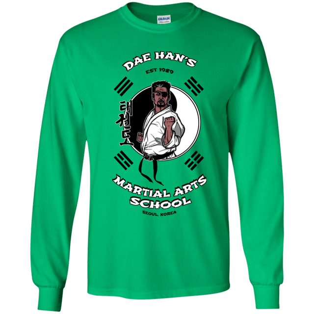 T-Shirts Irish Green / YS Dae Hans Martial Arts Youth Long Sleeve T-Shirt