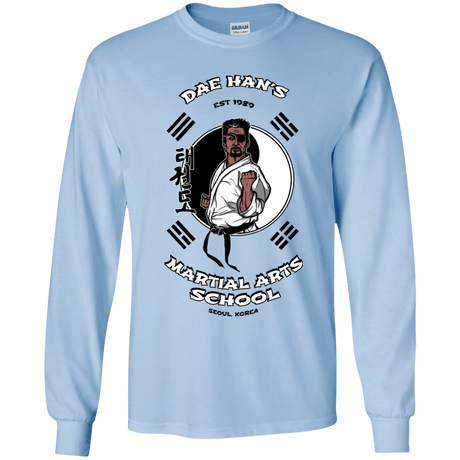 T-Shirts Light Blue / YS Dae Hans Martial Arts Youth Long Sleeve T-Shirt