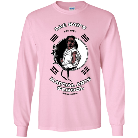 T-Shirts Light Pink / YS Dae Hans Martial Arts Youth Long Sleeve T-Shirt
