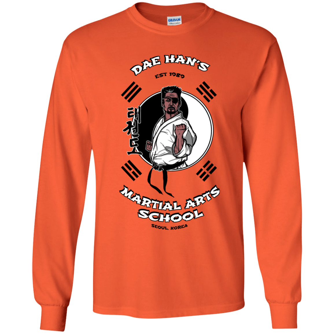 T-Shirts Orange / YS Dae Hans Martial Arts Youth Long Sleeve T-Shirt