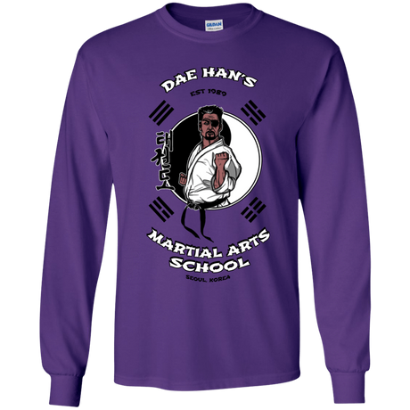 T-Shirts Purple / YS Dae Hans Martial Arts Youth Long Sleeve T-Shirt