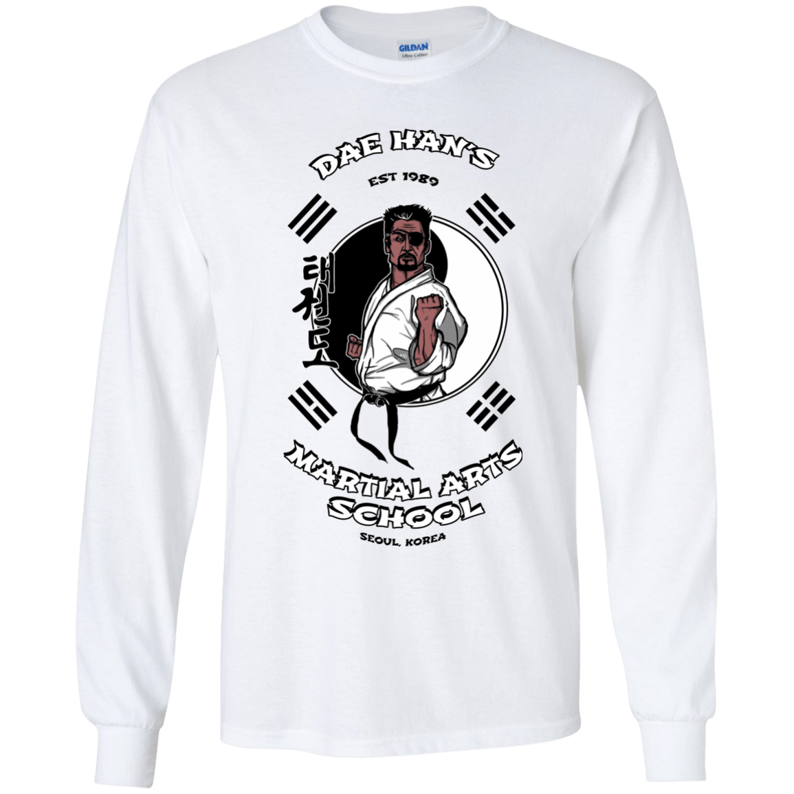 T-Shirts White / YS Dae Hans Martial Arts Youth Long Sleeve T-Shirt