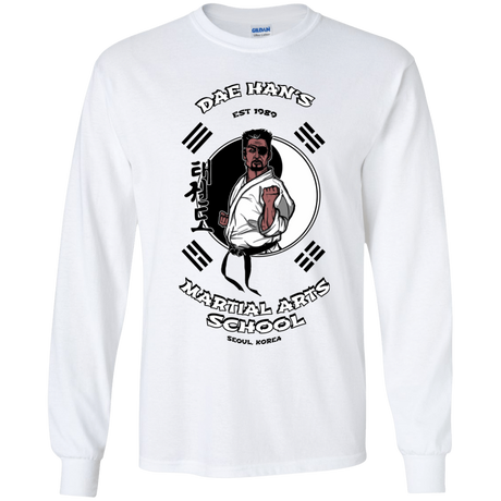 T-Shirts White / YS Dae Hans Martial Arts Youth Long Sleeve T-Shirt