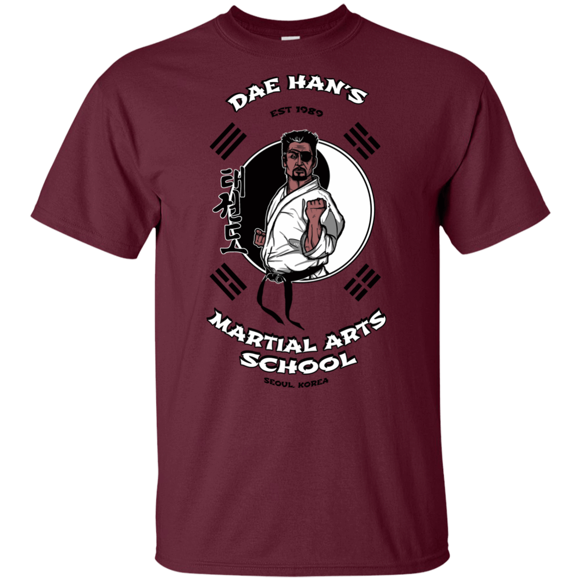 T-Shirts Maroon / YXS Dae Hans Martial Arts Youth T-Shirt