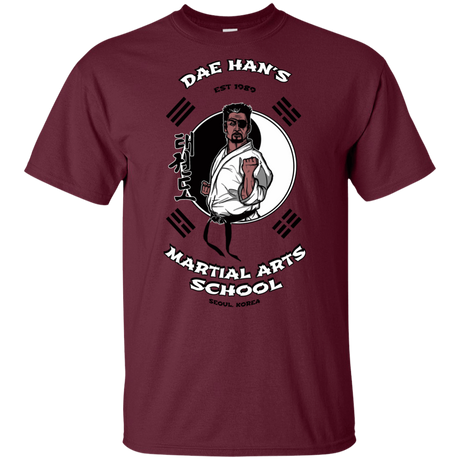 T-Shirts Maroon / YXS Dae Hans Martial Arts Youth T-Shirt