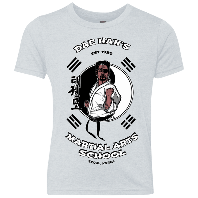 T-Shirts Heather White / YXS Dae Hans Martial Arts Youth Triblend T-Shirt
