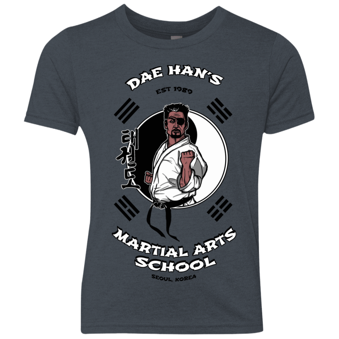 T-Shirts Vintage Navy / YXS Dae Hans Martial Arts Youth Triblend T-Shirt
