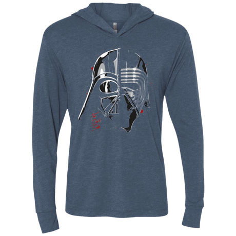 T-Shirts Indigo / X-Small Daft Sith Triblend Long Sleeve Hoodie Tee