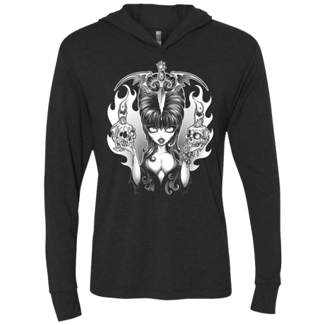 T-Shirts Vintage Black / X-Small Dagger Of Darkness Triblend Long Sleeve Hoodie Tee