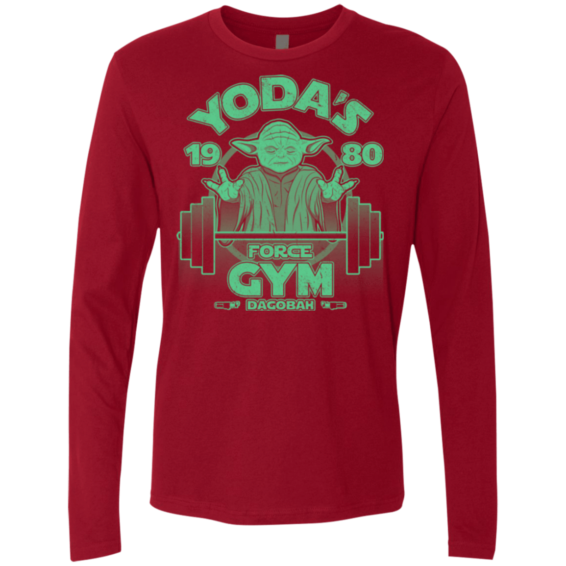 T-Shirts Cardinal / Small Dagobah Gym Men's Premium Long Sleeve