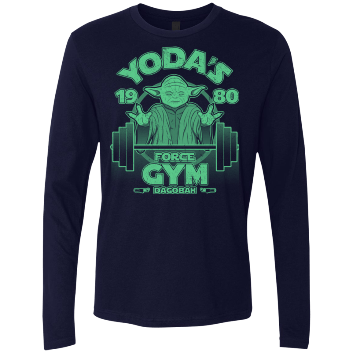 T-Shirts Midnight Navy / Small Dagobah Gym Men's Premium Long Sleeve
