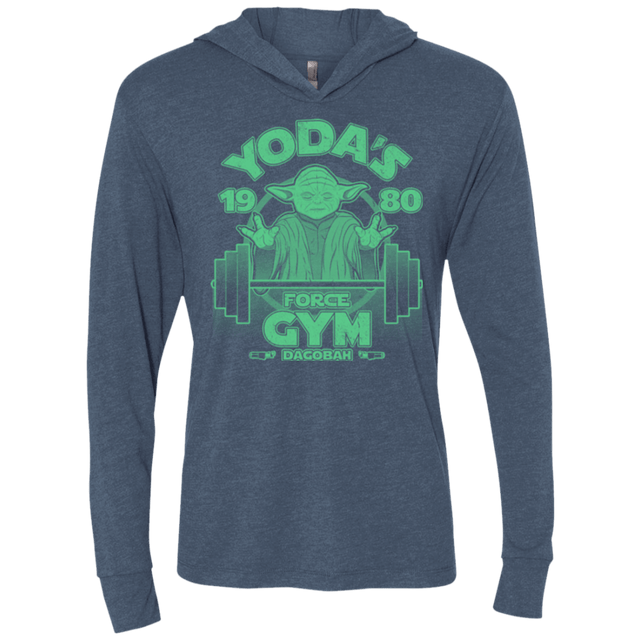 T-Shirts Indigo / X-Small Dagobah Gym Triblend Long Sleeve Hoodie Tee