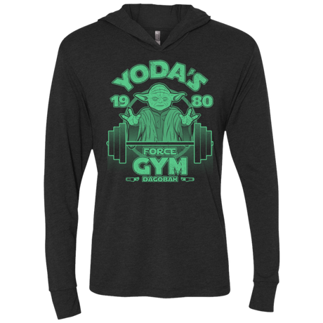T-Shirts Vintage Black / X-Small Dagobah Gym Triblend Long Sleeve Hoodie Tee