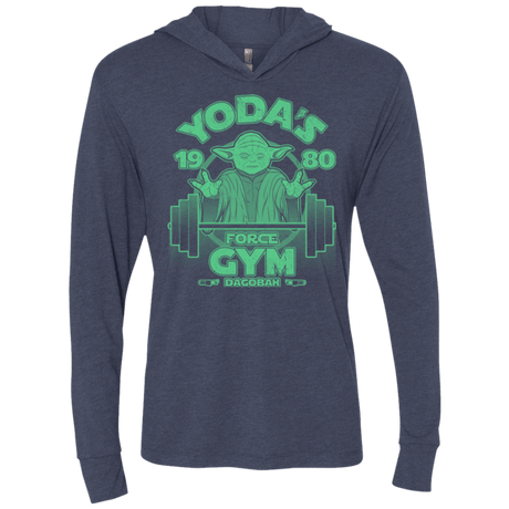 T-Shirts Vintage Navy / X-Small Dagobah Gym Triblend Long Sleeve Hoodie Tee