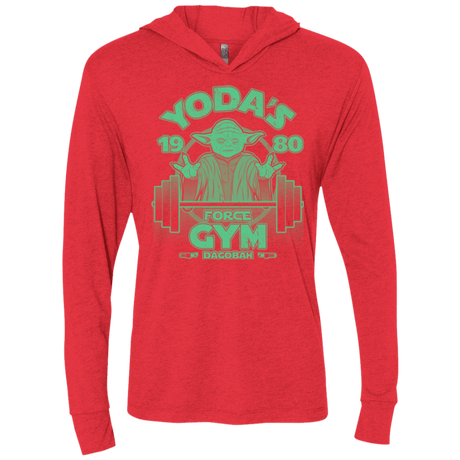 T-Shirts Vintage Red / X-Small Dagobah Gym Triblend Long Sleeve Hoodie Tee