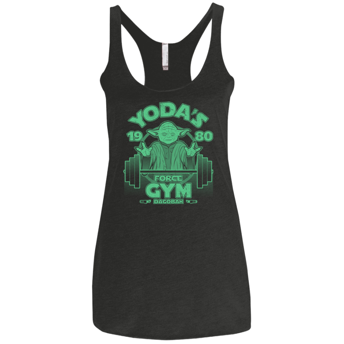 T-Shirts Vintage Black / X-Small Dagobah Gym Women's Triblend Racerback Tank