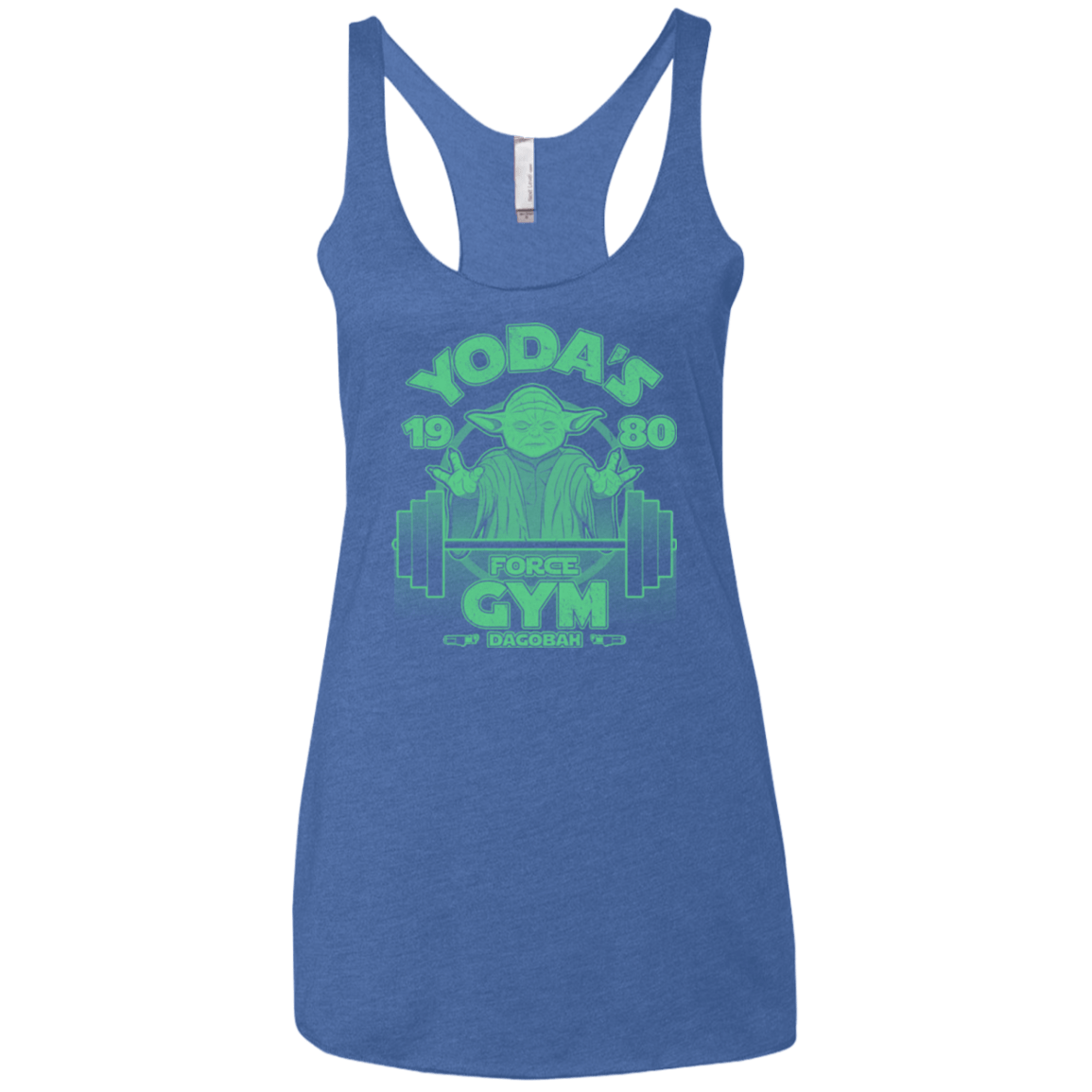 T-Shirts Vintage Royal / X-Small Dagobah Gym Women's Triblend Racerback Tank