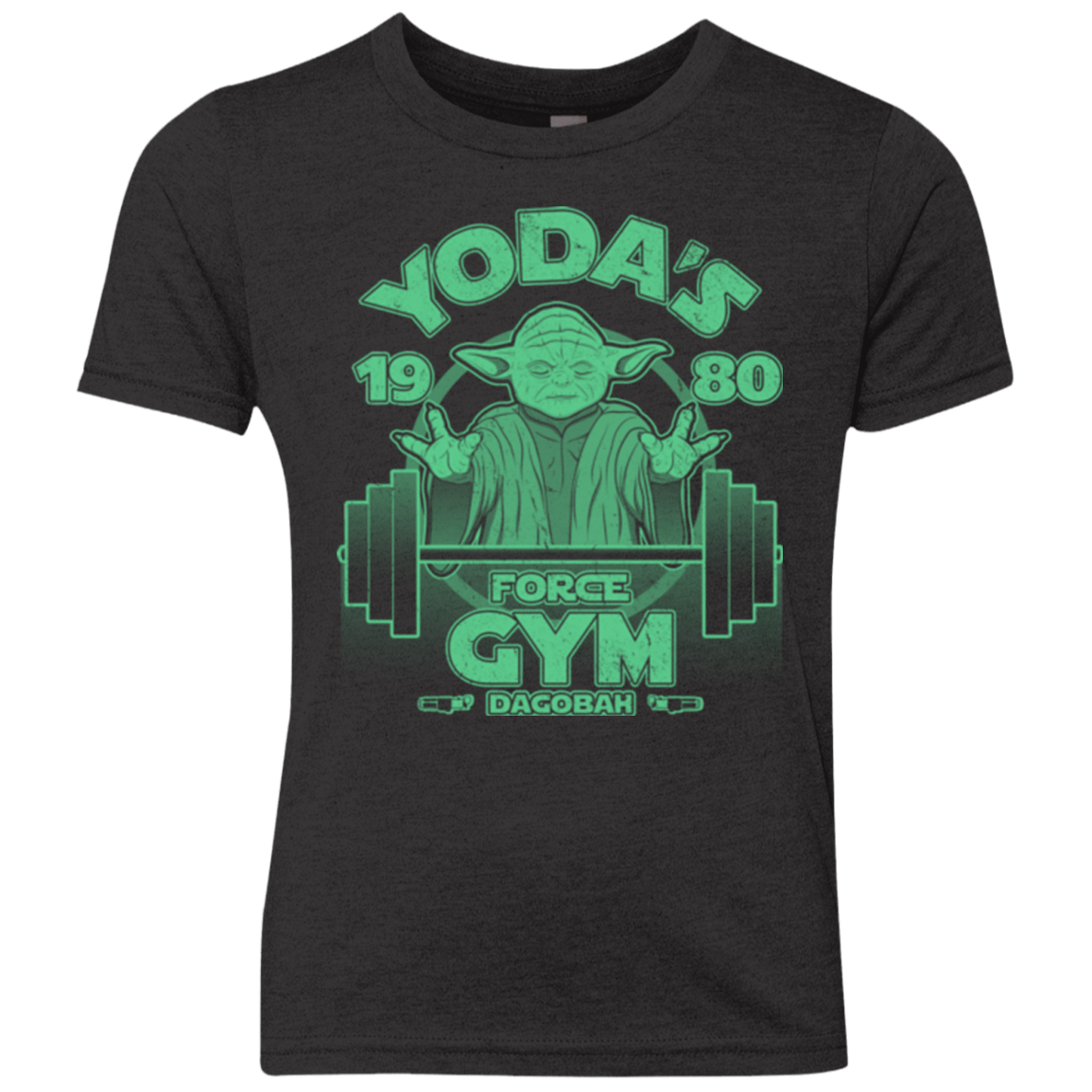 T-Shirts Vintage Black / YXS Dagobah Gym Youth Triblend T-Shirt