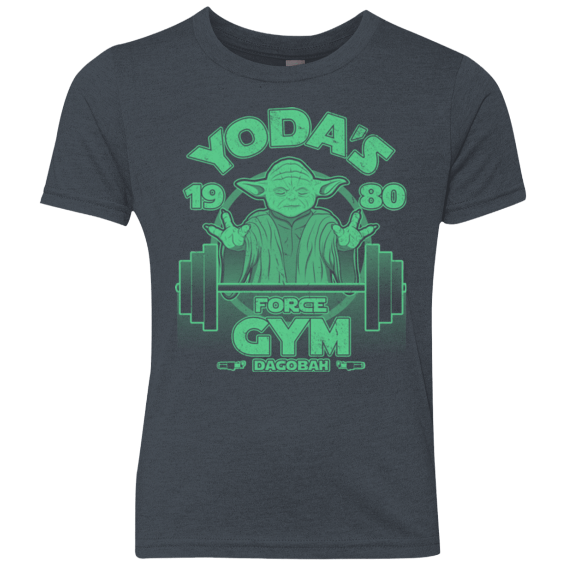 T-Shirts Vintage Navy / YXS Dagobah Gym Youth Triblend T-Shirt