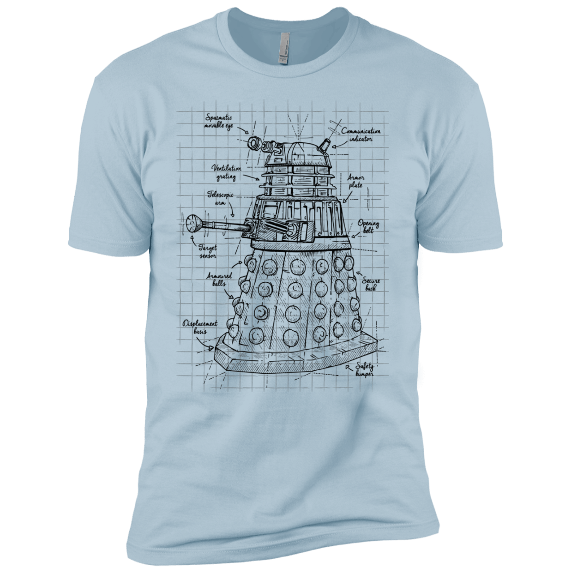 T-Shirts Light Blue / YXS Dalek Plan Boys Premium T-Shirt