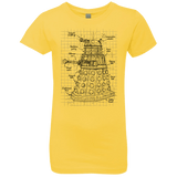T-Shirts Vibrant Yellow / YXS Dalek Plan Girls Premium T-Shirt
