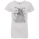 T-Shirts White / YXS Dalek Plan Girls Premium T-Shirt
