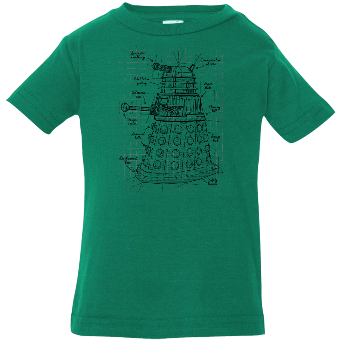 T-Shirts Kelly / 6 Months Dalek Plan Infant Premium T-Shirt