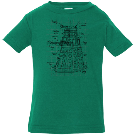 T-Shirts Kelly / 6 Months Dalek Plan Infant Premium T-Shirt