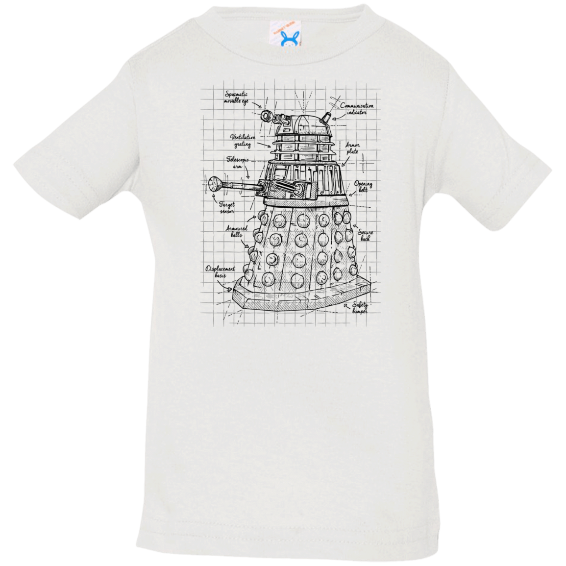 T-Shirts White / 6 Months Dalek Plan Infant Premium T-Shirt
