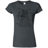 T-Shirts Charcoal / S Dalek Plan Junior Slimmer-Fit T-Shirt