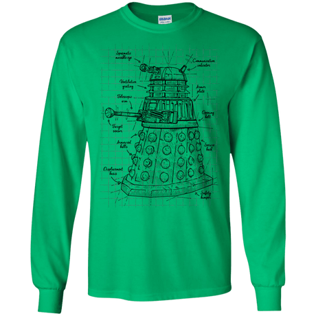 T-Shirts Irish Green / S Dalek Plan Men's Long Sleeve T-Shirt