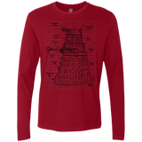 T-Shirts Cardinal / S Dalek Plan Men's Premium Long Sleeve