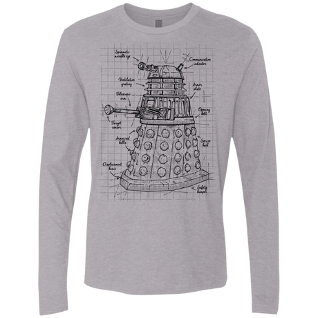 T-Shirts Heather Grey / S Dalek Plan Men's Premium Long Sleeve