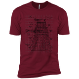 T-Shirts Cardinal / X-Small Dalek Plan Men's Premium T-Shirt