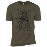 T-Shirts Military Green / X-Small Dalek Plan Men's Premium T-Shirt