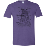 T-Shirts Heather Purple / S Dalek Plan Men's Semi-Fitted Softstyle