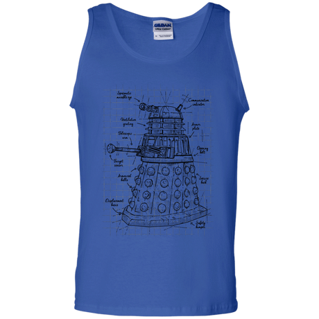 T-Shirts Royal / S Dalek Plan Men's Tank Top