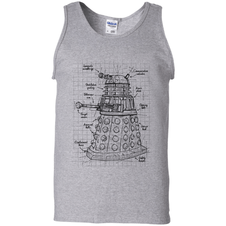 T-Shirts Sport Grey / S Dalek Plan Men's Tank Top