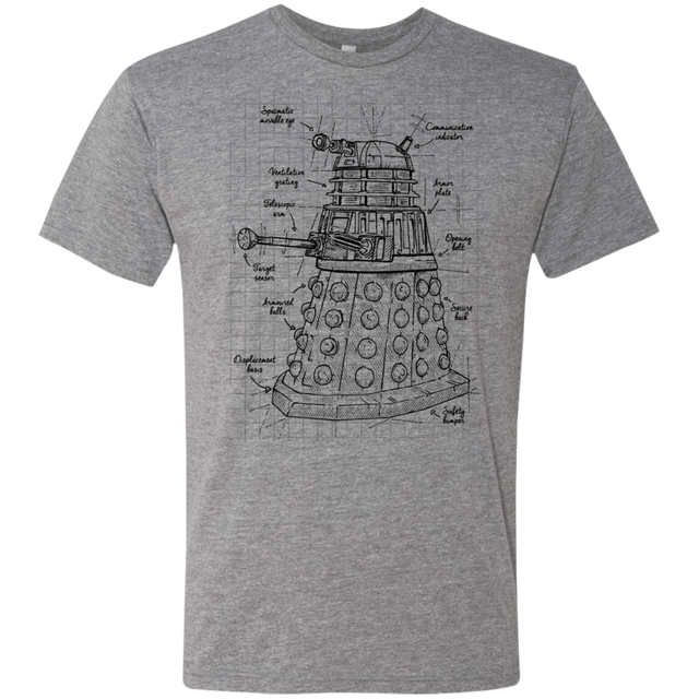 T-Shirts Premium Heather / S Dalek Plan Men's Triblend T-Shirt