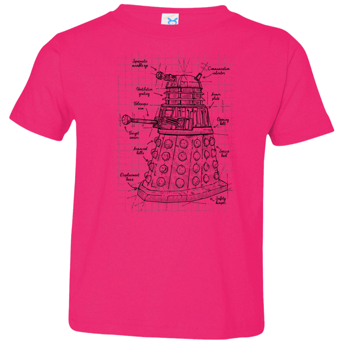 T-Shirts Hot Pink / 2T Dalek Plan Toddler Premium T-Shirt