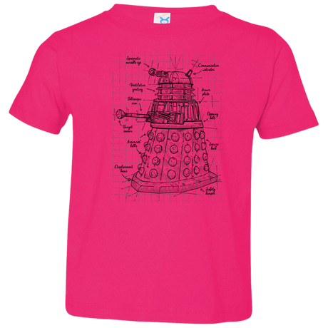 T-Shirts Hot Pink / 2T Dalek Plan Toddler Premium T-Shirt