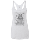 T-Shirts Heather White / X-Small Dalek Plan Women's Triblend Racerback Tank