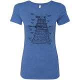 T-Shirts Vintage Royal / S Dalek Plan Women's Triblend T-Shirt