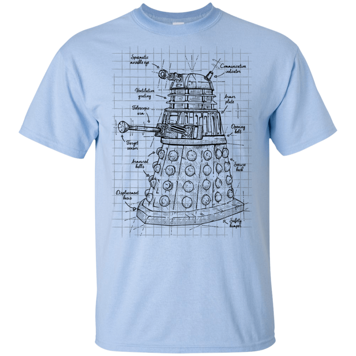 T-Shirts Light Blue / YXS Dalek Plan Youth T-Shirt