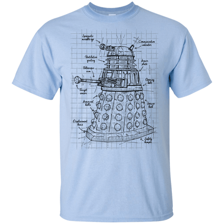 T-Shirts Light Blue / YXS Dalek Plan Youth T-Shirt